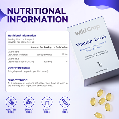 Wild Crop Vitamin D3 + K2
